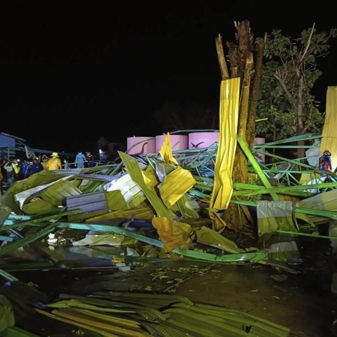 Roof collapses at school in Thailand, killing 7 sheltering from rain